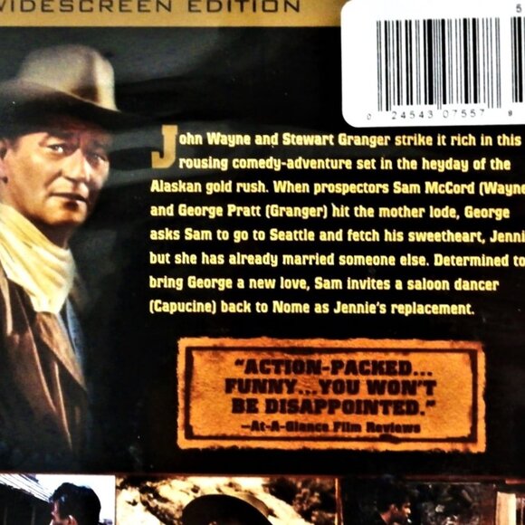 NORTH TO ALASKA DVD 1960/1988 Widescreen John Wayne, Stewart Granger, Fabian - Picture 3 of 5